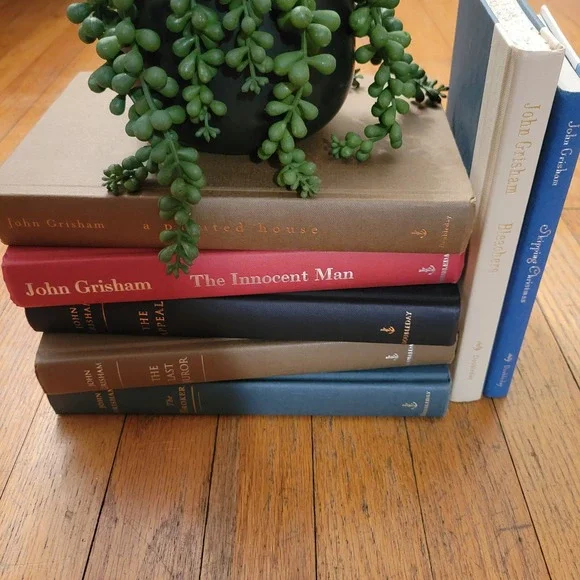 John Grisham Hardcover Book Set 7 Volumes Doubleday Decor Coffee Table Books
